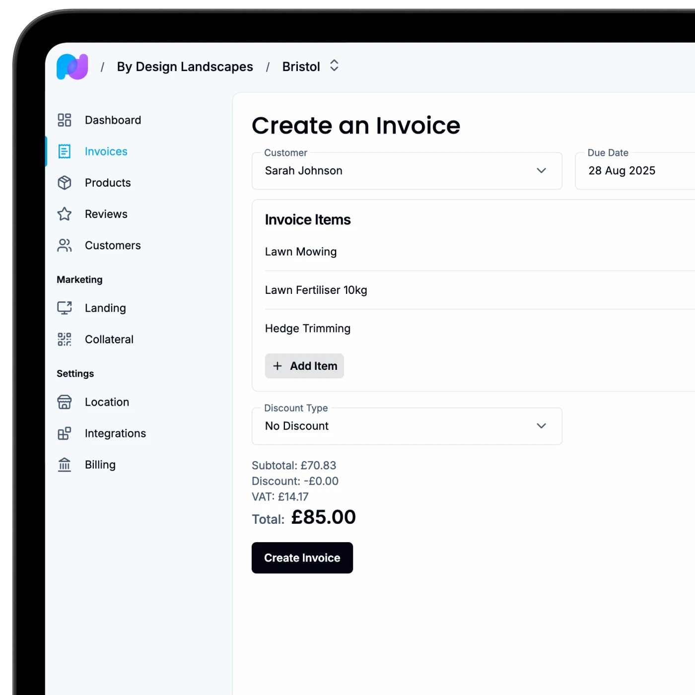Invoice Creation